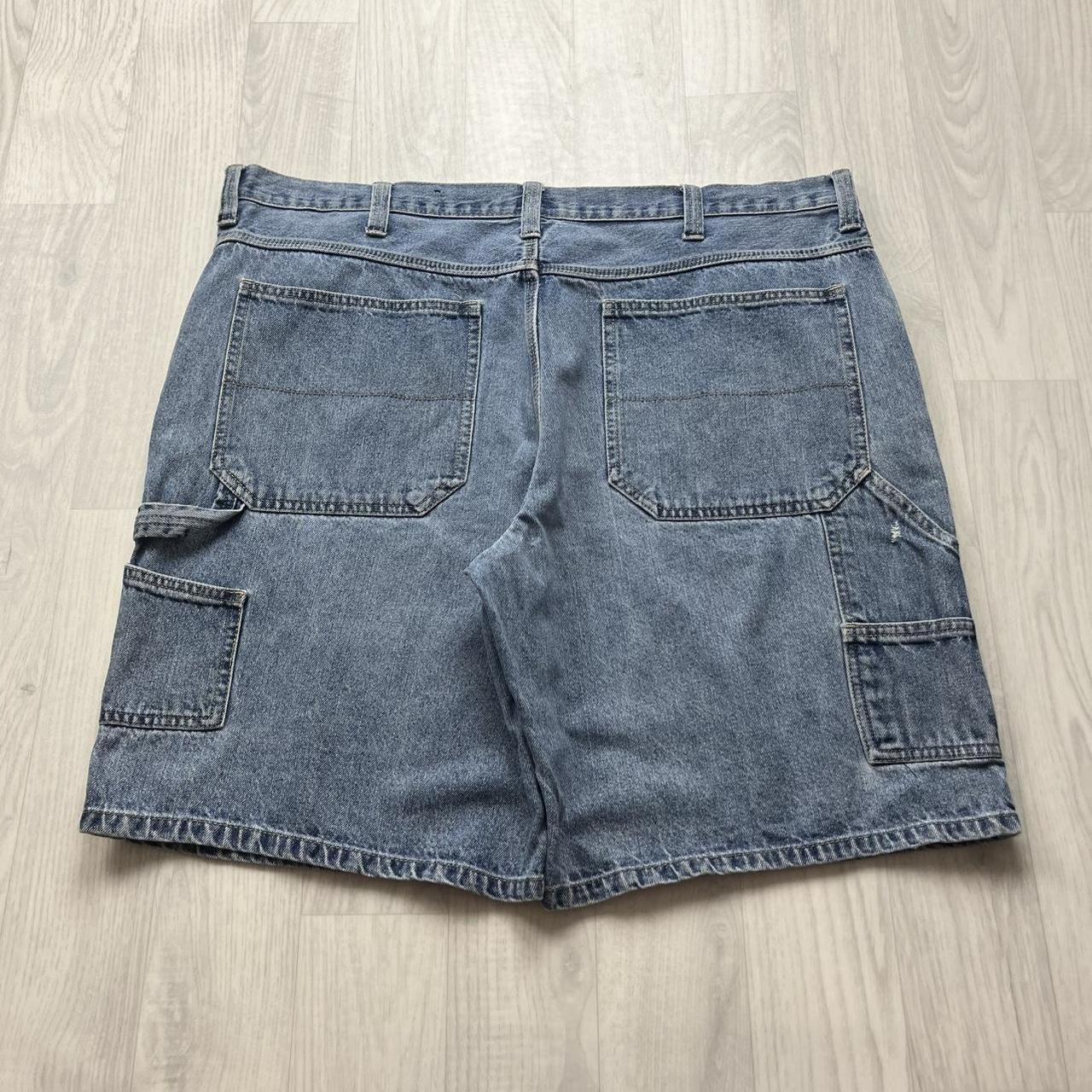 VINTAGE Y2K FADED GLORY BAGGY CARPENTER JORTS BLUE