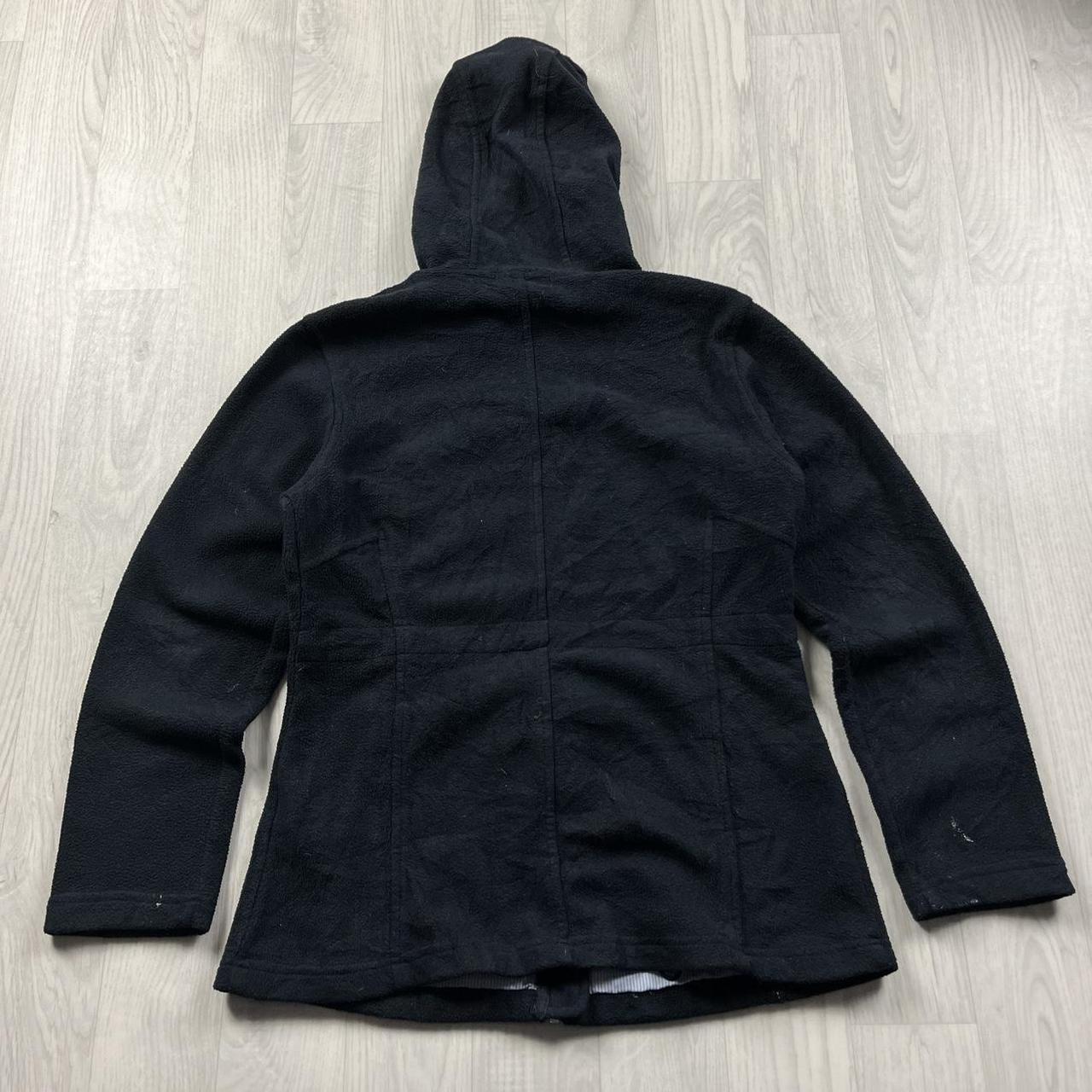 VINTAGE Y2K TOMMY HILFIGER ZIP FLEECE HOODIE BLACK