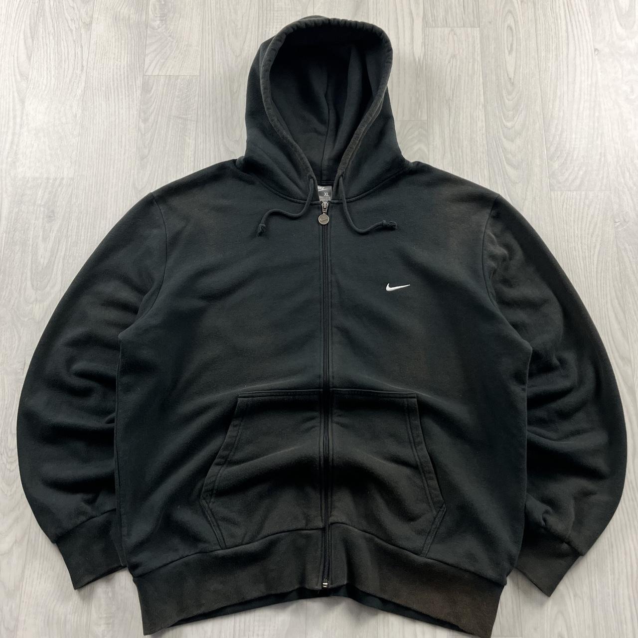 VINTAGE Y2K NIKE ZIP HOODIE BLACK