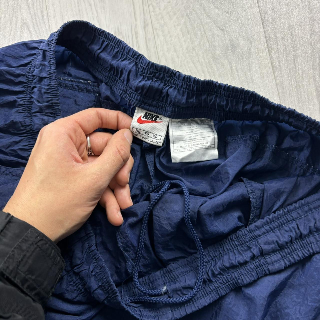 VINTAGE 90s NIKE BAGGY TRACKSUIT BOTTOMS NAVY