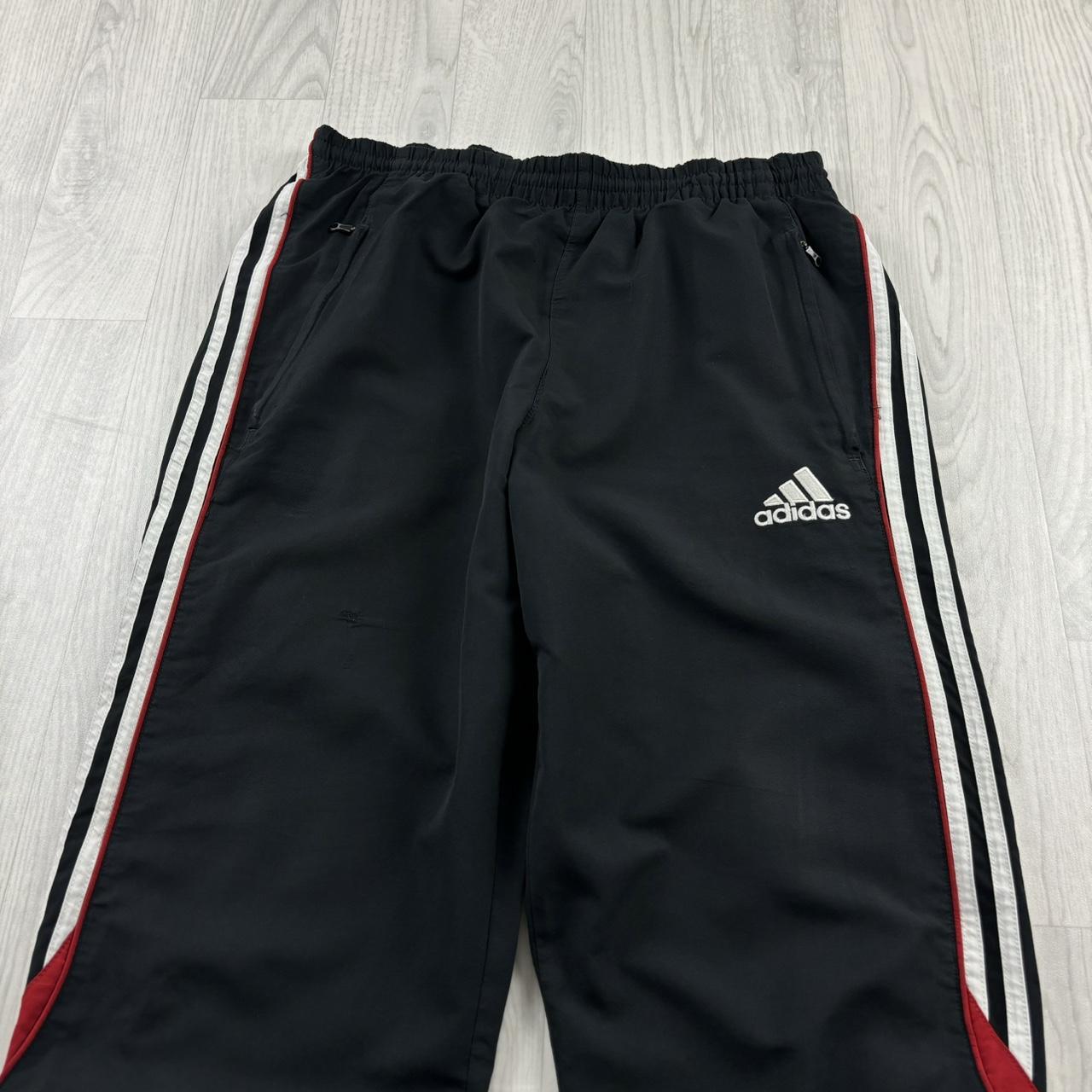 VINTAGE Y2K ADIDAS BAGGY TRACKSUIT BOTTOMS BLACK