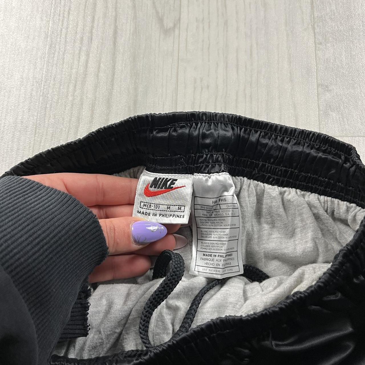 VINTAGE 90s NIKE BAGGY TRACKSUIT BOTTOMS BLACK