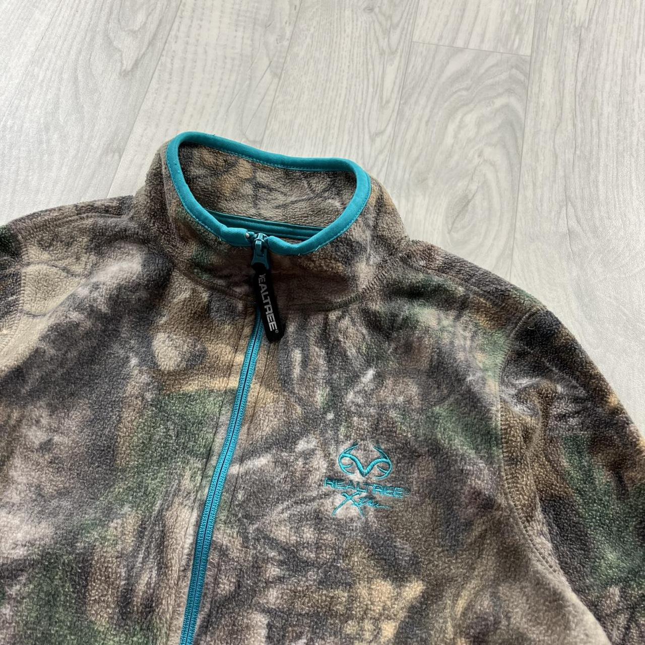 VINTAGE REALTREE ZIP UP FLEECE CAMO BLUE