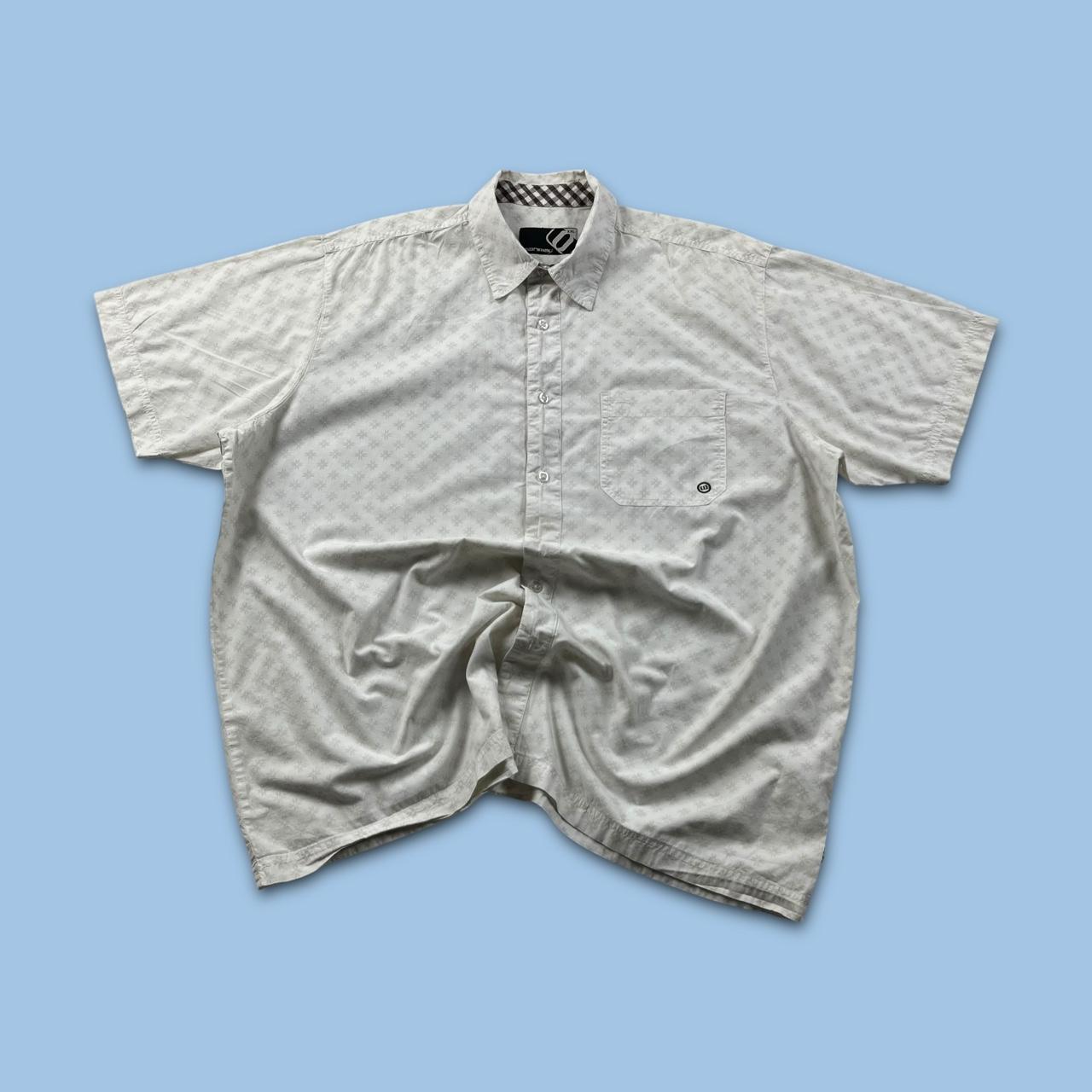 VINTAGE Y2K ANIMAL SHORT SLEEVE SHIRT WHITE