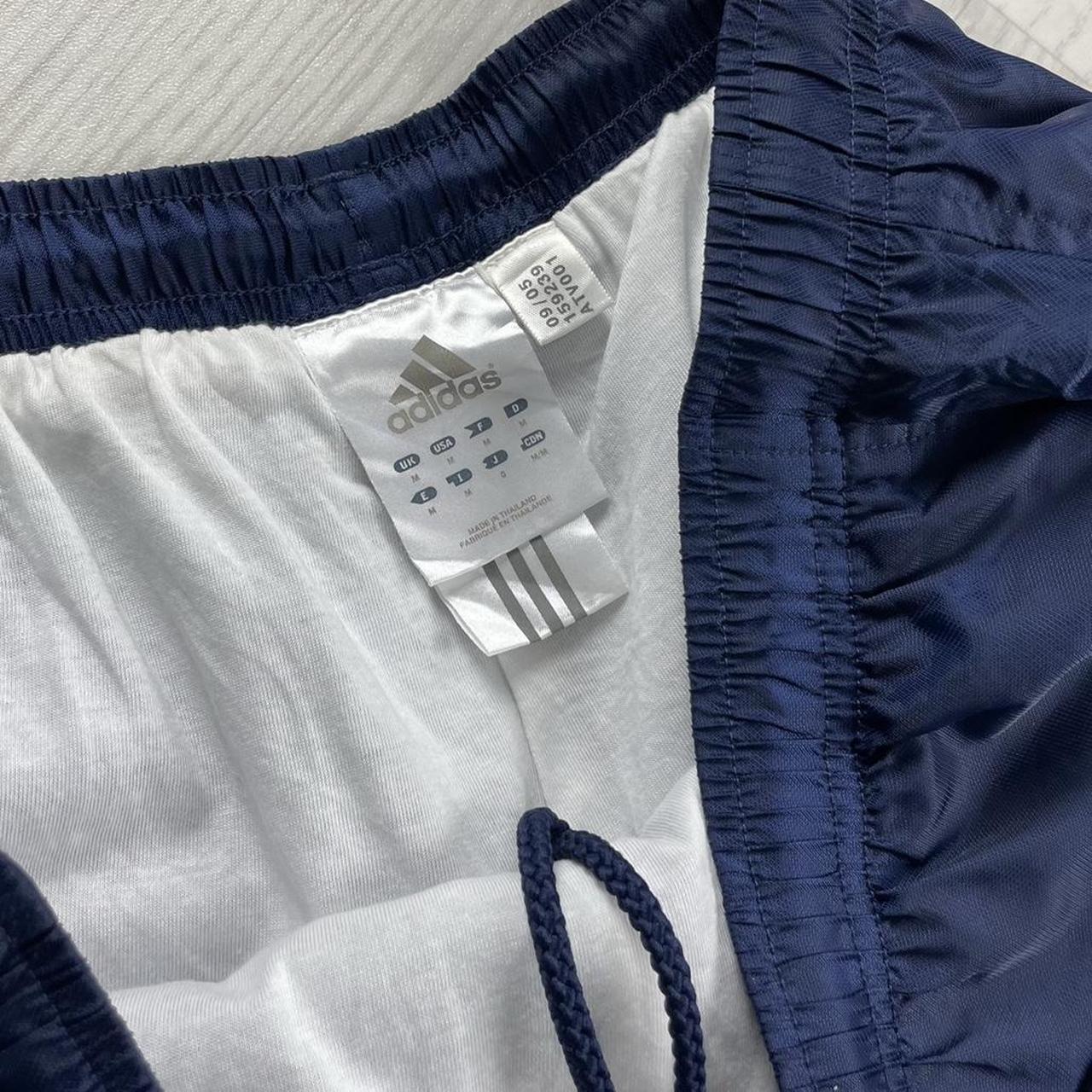 VINTAGE Y2K ADIDAS BAGGY TRACKSUIT BOTTOMS NAVY (M)