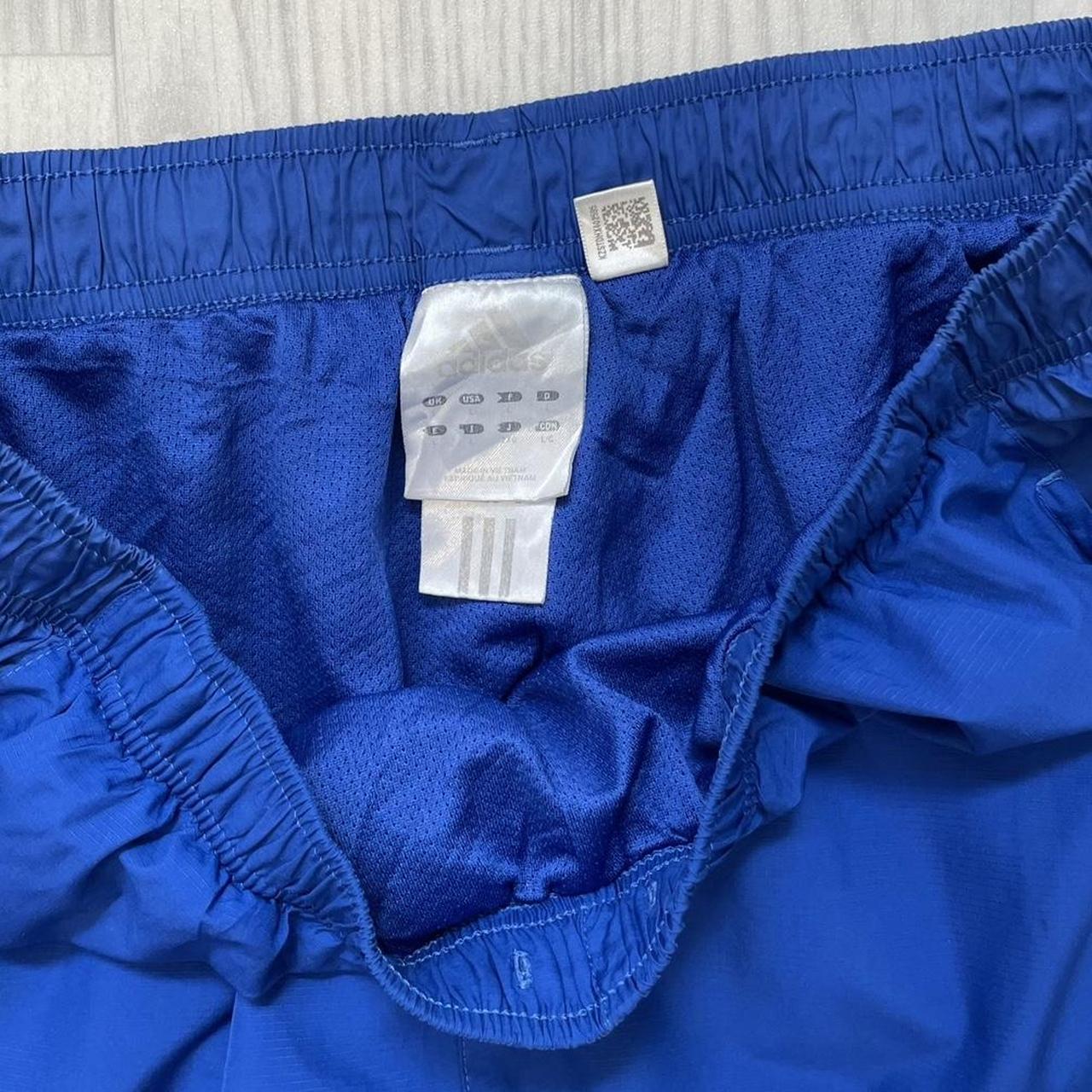 VINTAGE 00s ADIDAS BAGGY TRACKSUIT BOTTOMS BLUE (L)