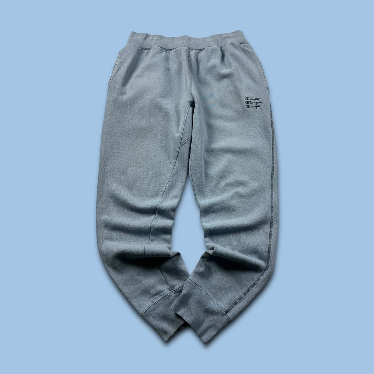 VINTAGE 00s CHAMPION REVERSE WEAVE COTTON SWEATPANTS BABY BLUE