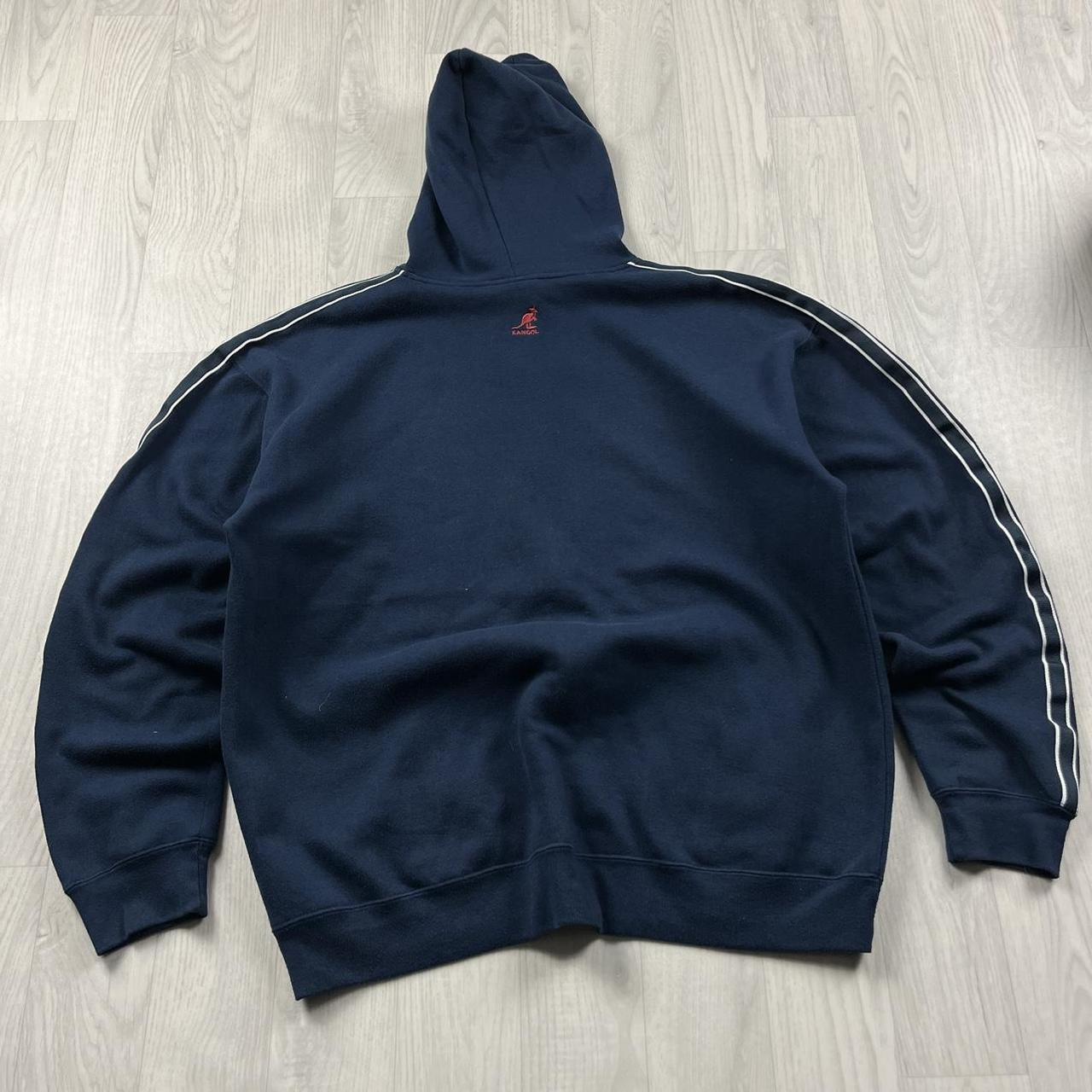 VINTAGE Y2K KANGOL ZIP HOODIE NAVY
