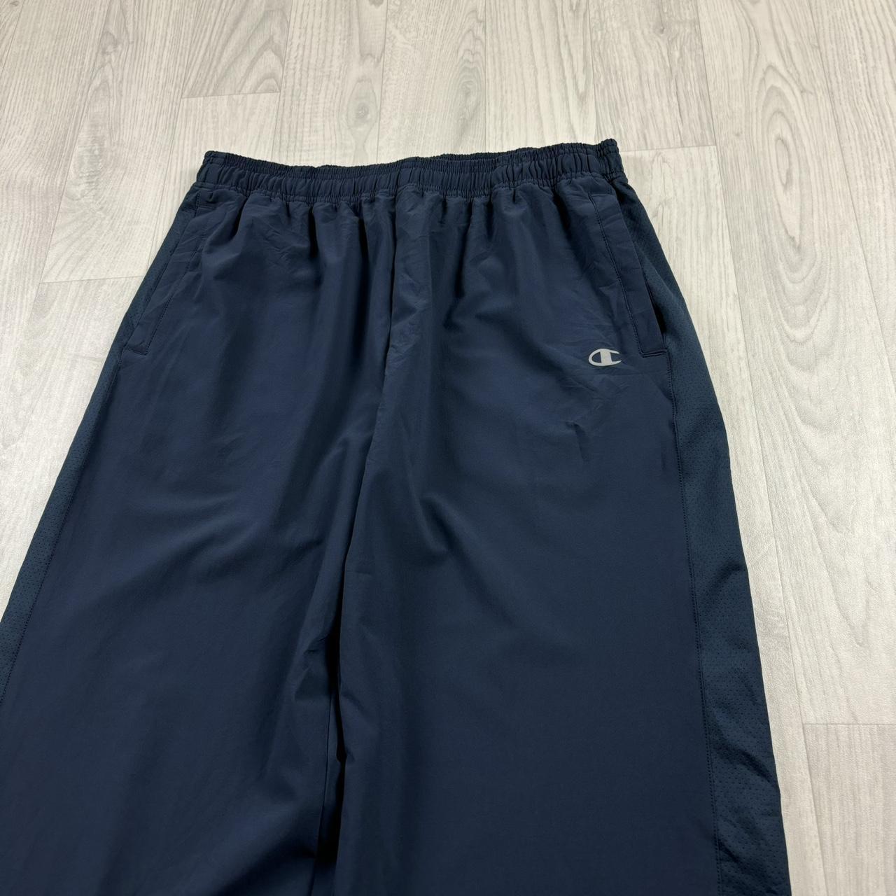 VINTAGE Y2K CHAMPION BAGGY LIGHTWEIGHT TRACKSUIT BOTTOMS NAVY