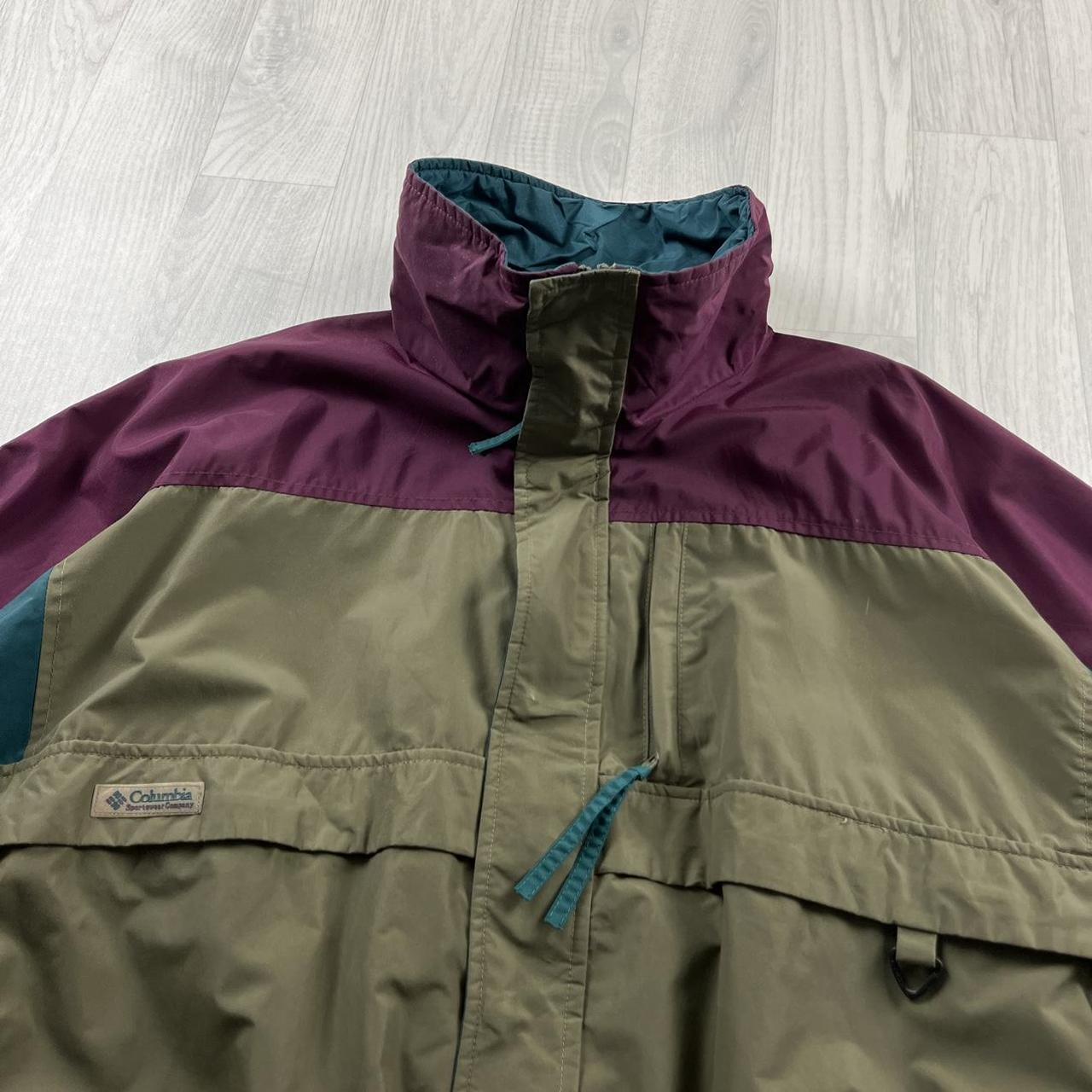 VINTAGE 00s COLUMBIA TECHNICAL HEAVY JACKET KHAKI