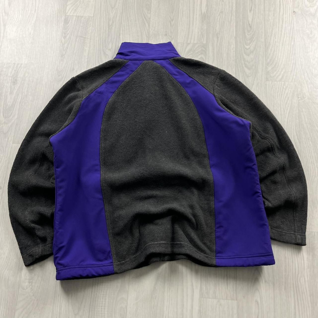 VINTAGE Y2K COLUMBIA ZIP UP FLEECE GREY PURPLE