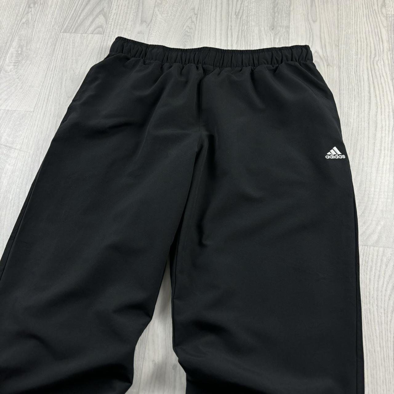 ADIDAS BAGGY TRACKSUIT BOTTOMS BLACK