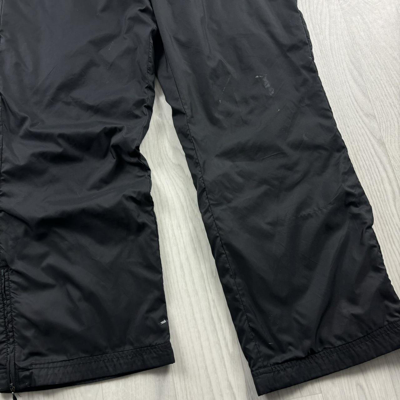VINTAGE Y2K ADIDAS WIDE LEG BAGGY TRACKSUIT BOTTOMS BLACK