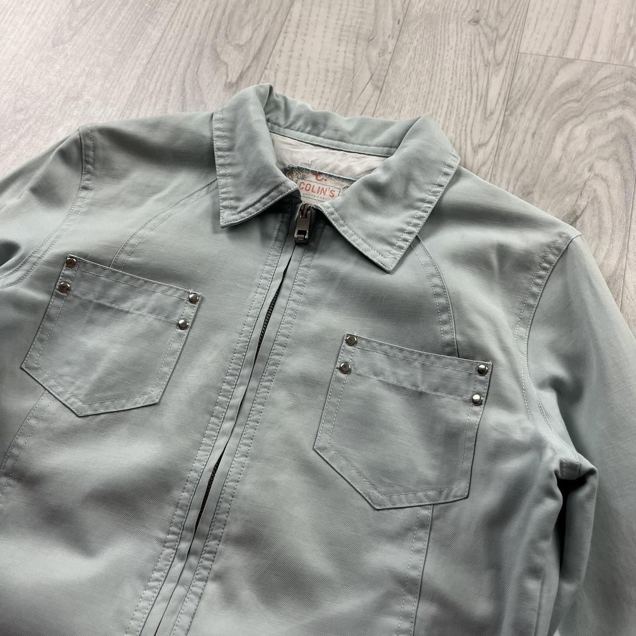 VINTAGE Y2K COLINS UTILITY JACKET BABY BLUE (XXS)