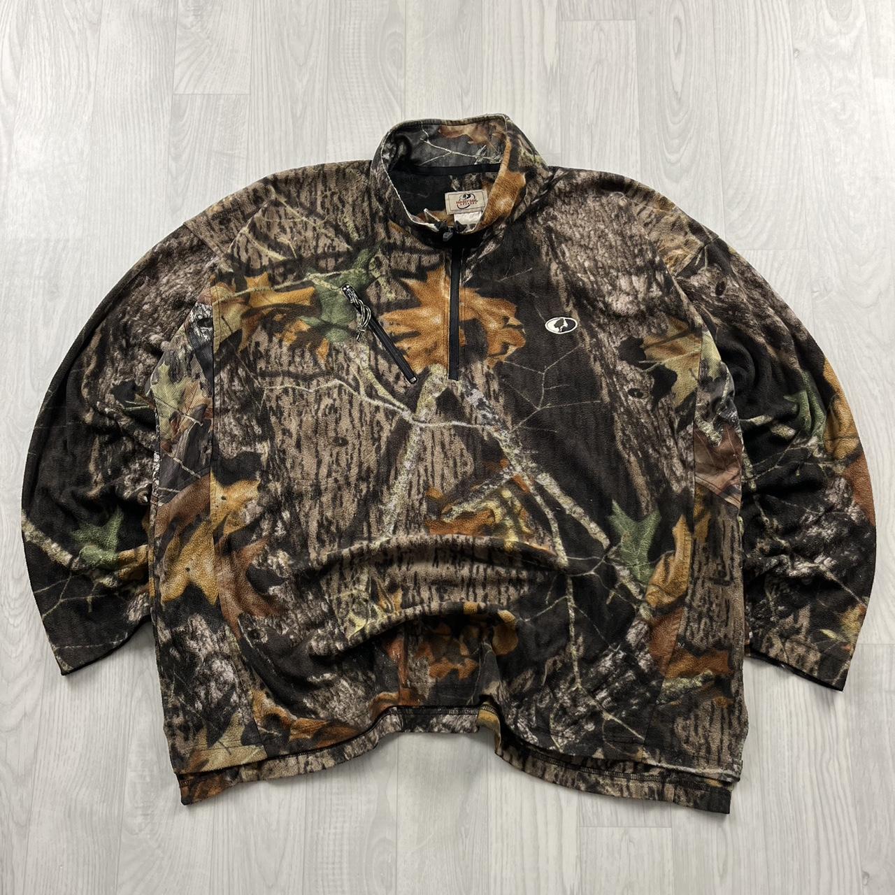 VINTAGE MOSSY OAK REALTREE QUARTER ZIP FLEECE CAMO
