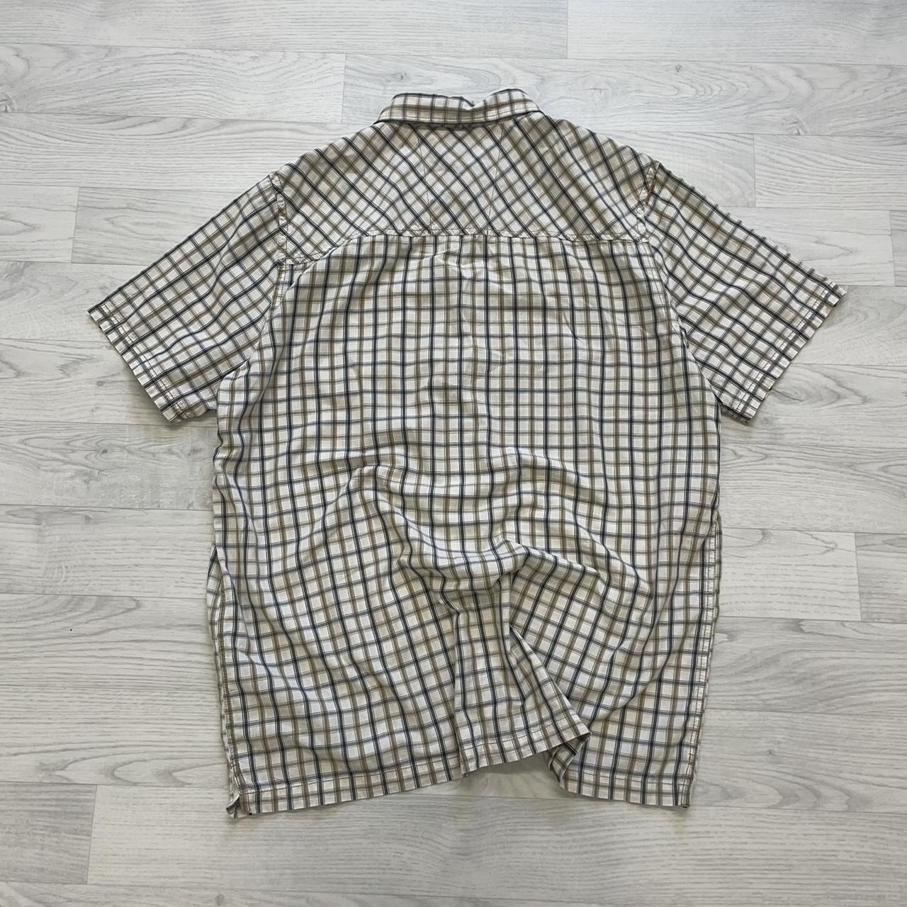 VINTAGE Y2K ONEILL CHECKERED SHORT SLEEVE SHIRT WHITE (XXL)