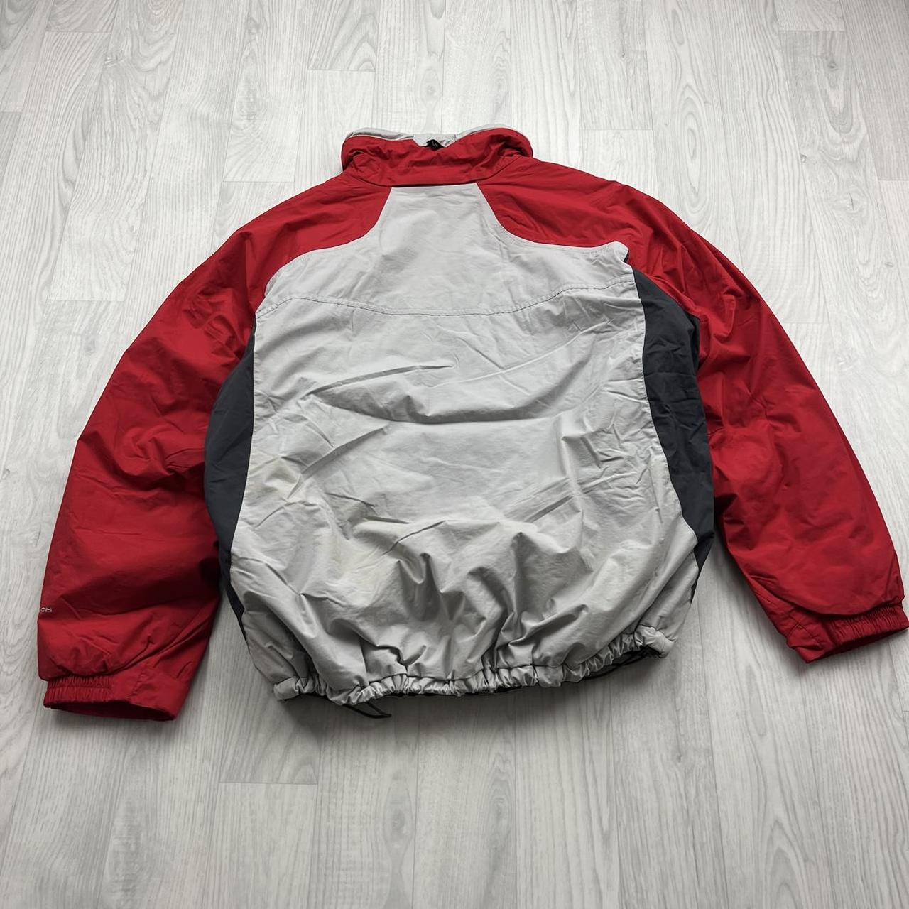 VINTAGE 00s COLUMBIA TECHNICAL UTILITY SKI JACKET GREY RED