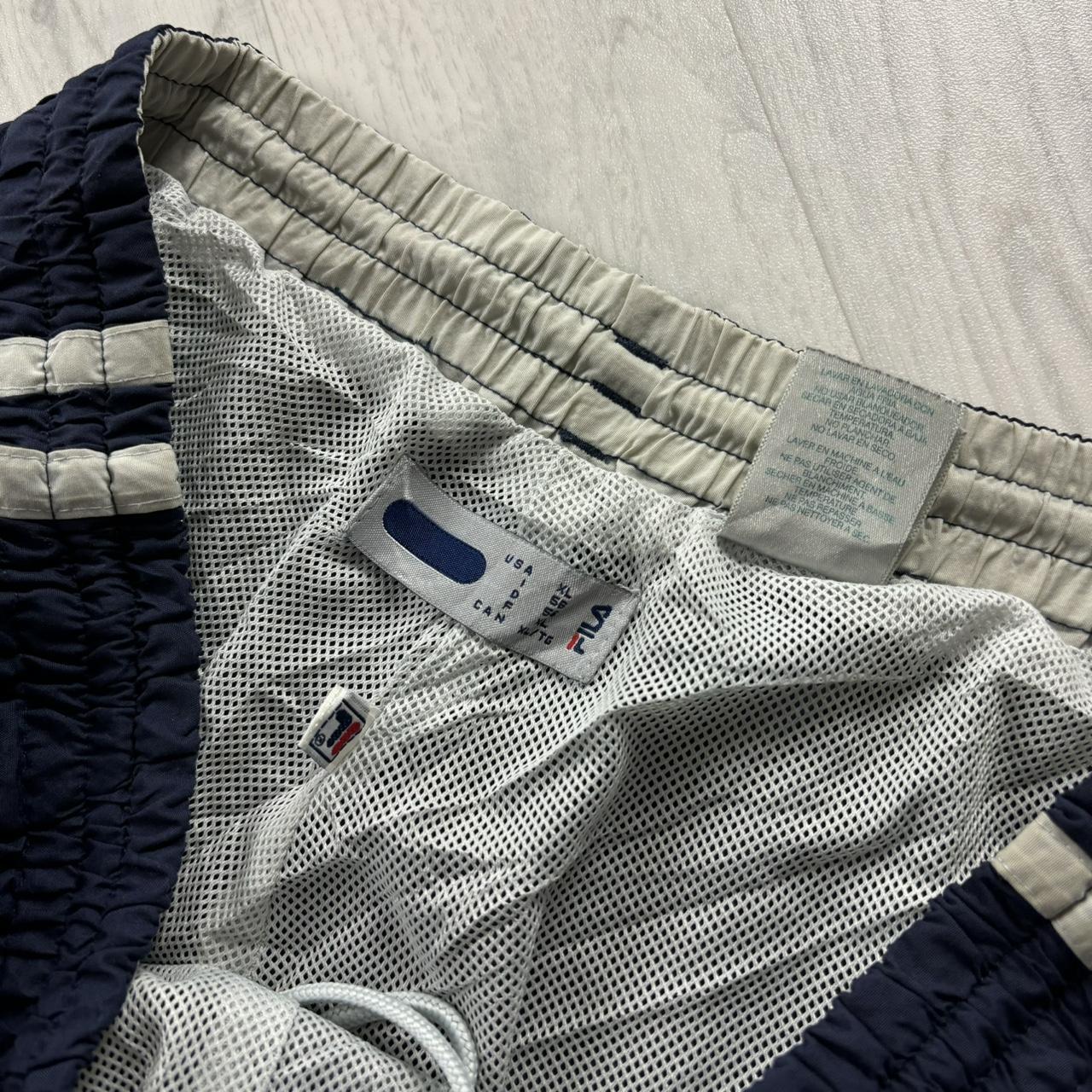 VINTAGE Y2K FILA CARGO BAGGY TRACKSUIT BOTTOMS NAVY