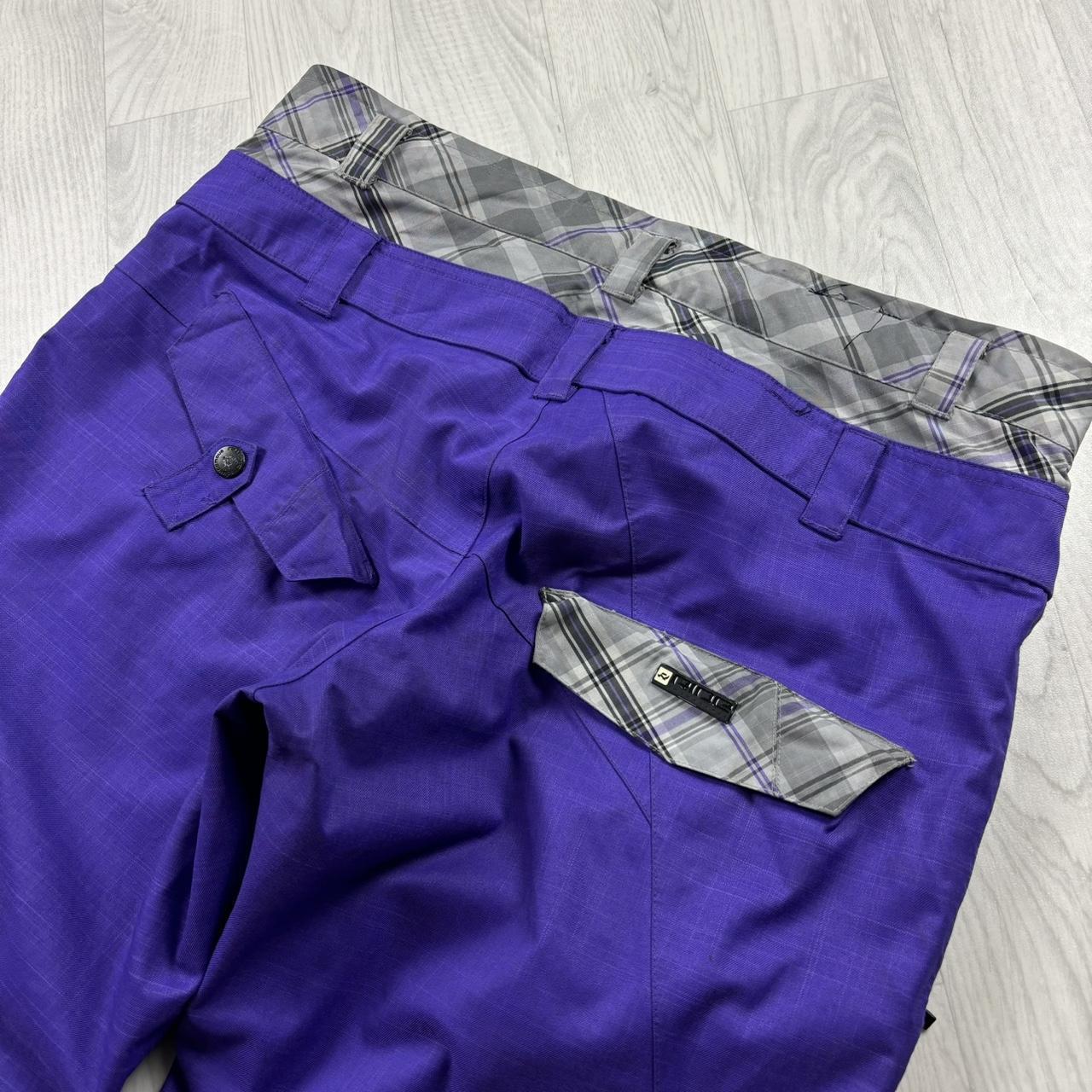 VINTAGE Y2K RISE BAGGY LOW RISE SKI PANTS SALOPETTES PURPLE