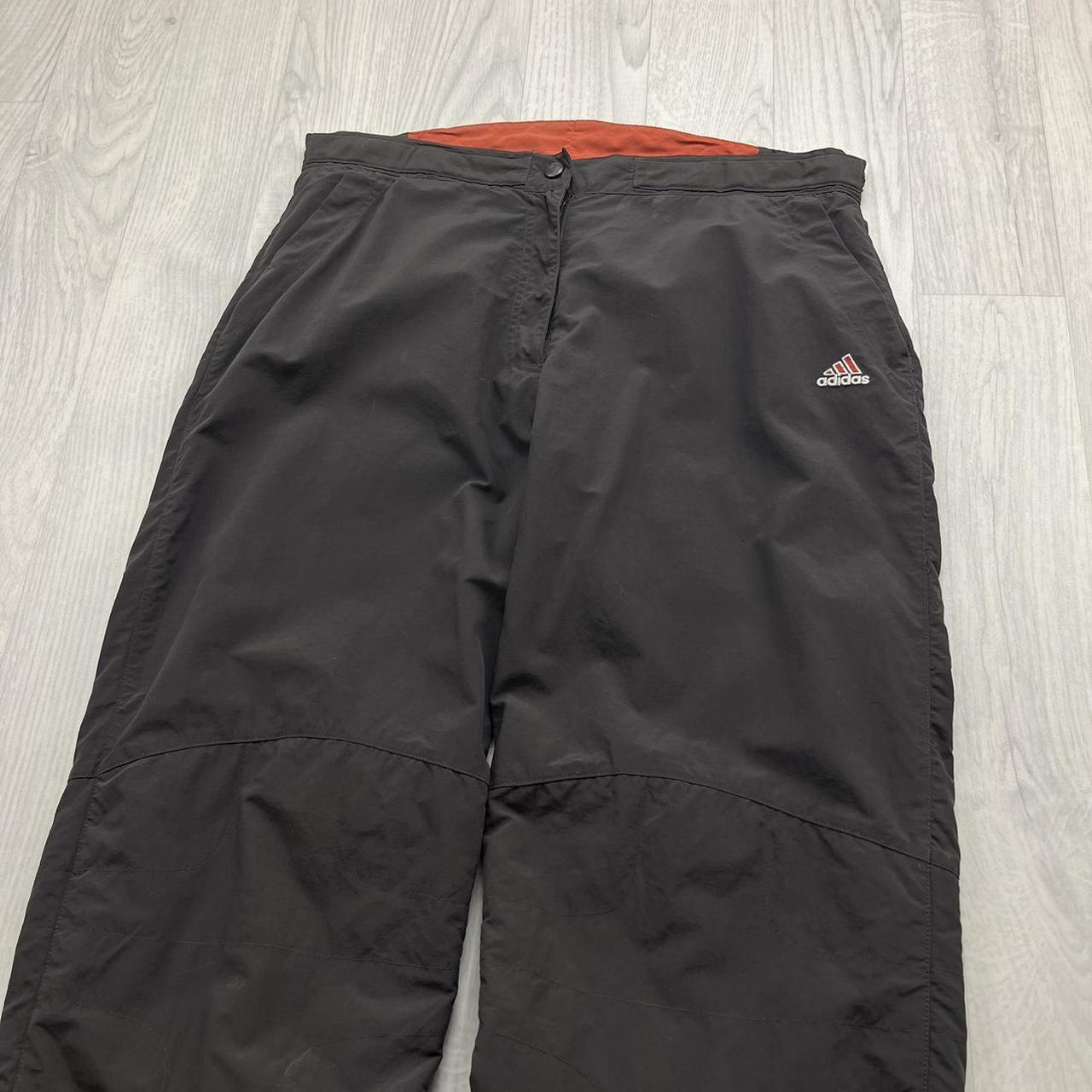 VINTAGE Y2K ADIDAS BAGGY UTILITY TRACKSUIT BOTTOMS BROWN
