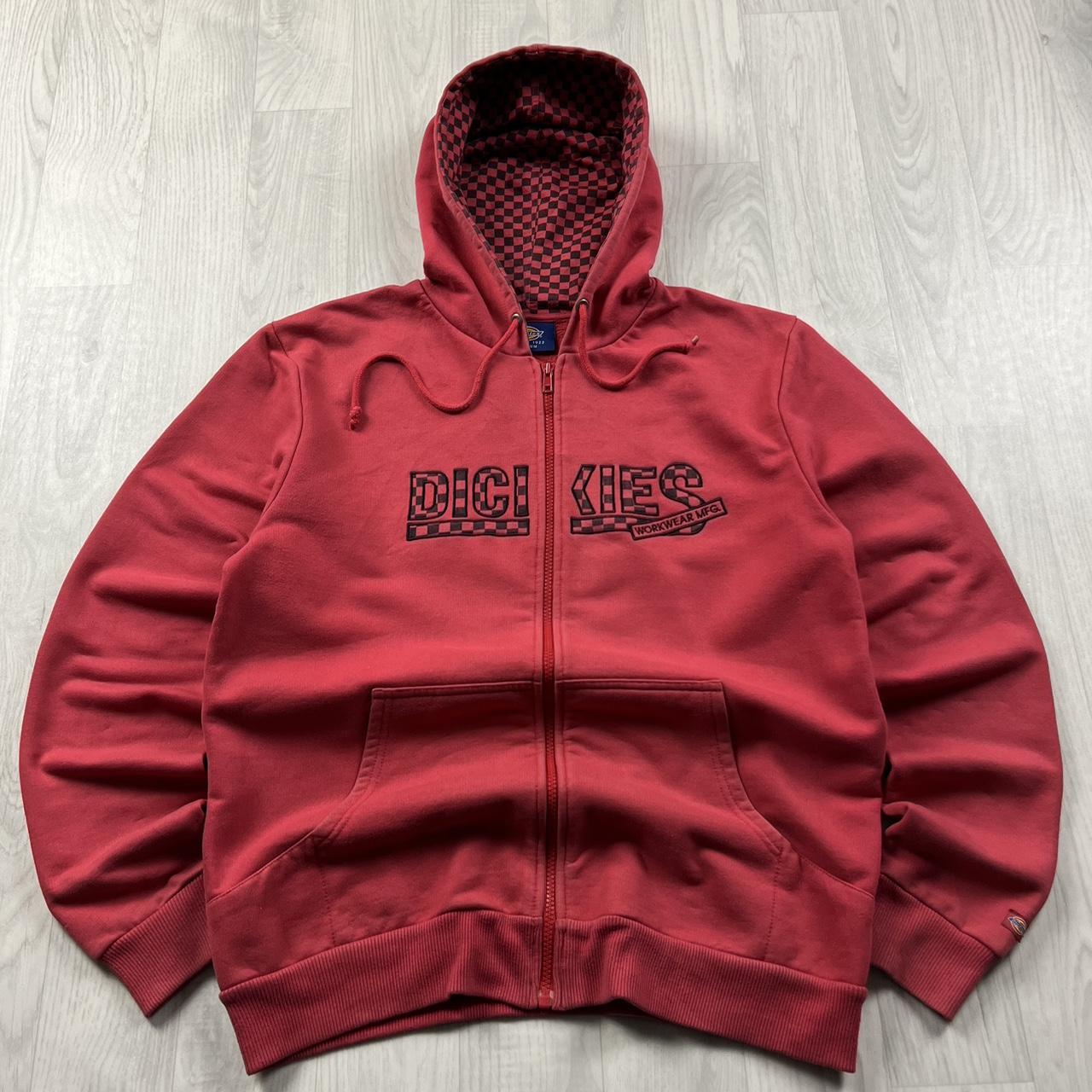 VINTAGE Y2K DICKIES ZIP HOODIE RED