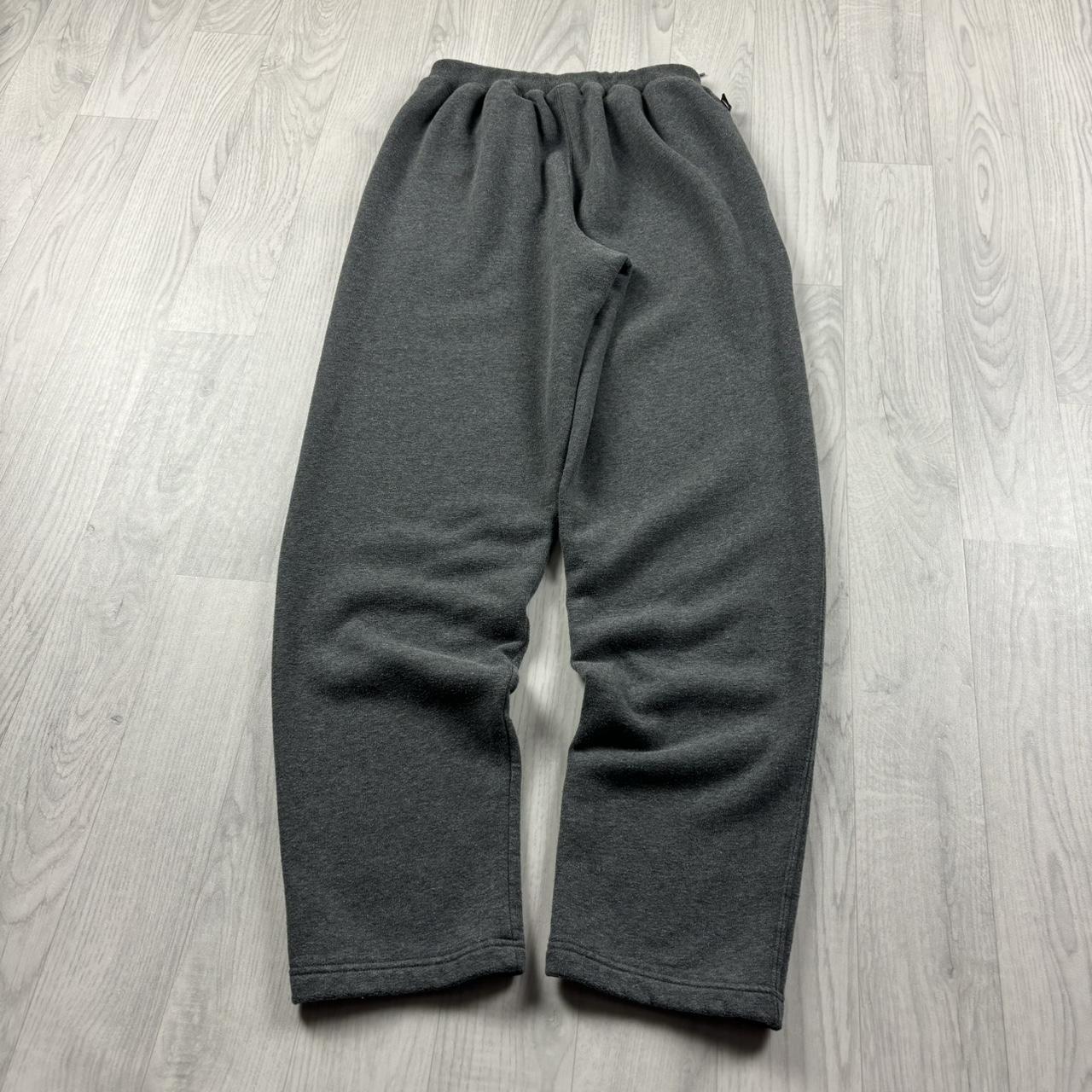 VINTAGE 00s NIKE STRAIGHT LEG COTTON SWEATPANTS CHARCOAL GREY