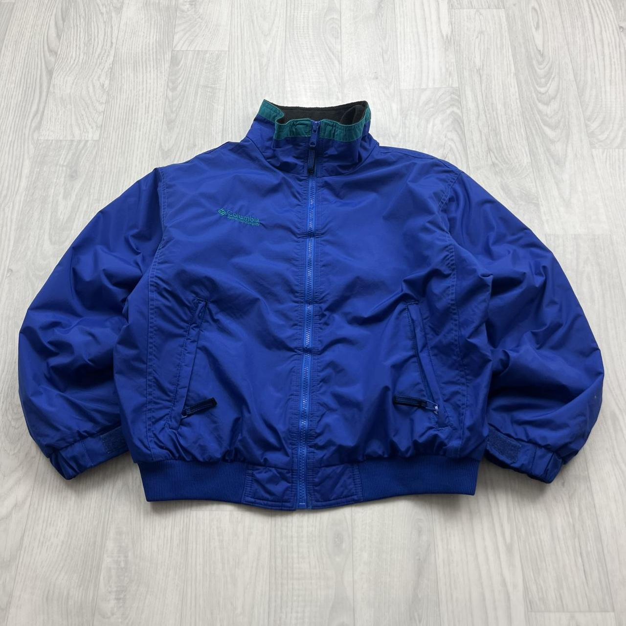 VINTAGE 00s COLUMBIA BOMBER SKI JACKET BLUE