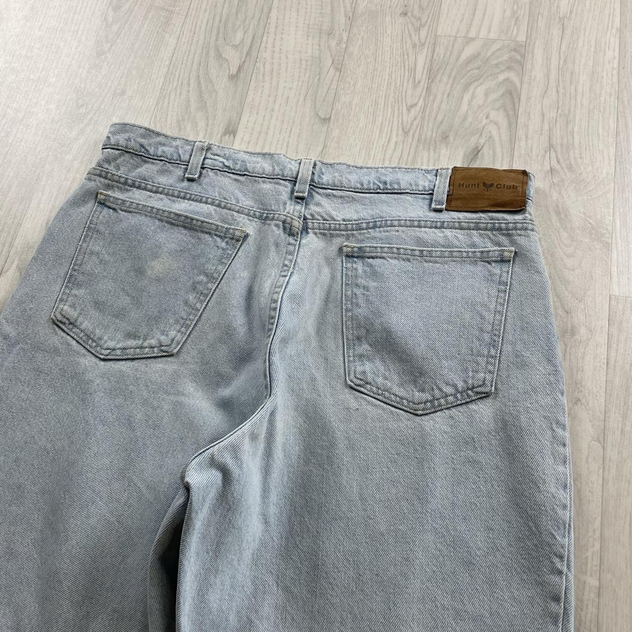 VINTAGE HUNT CLUB BAGGY LOOSE SKATER JORTS LIGHT BLUE (36w)