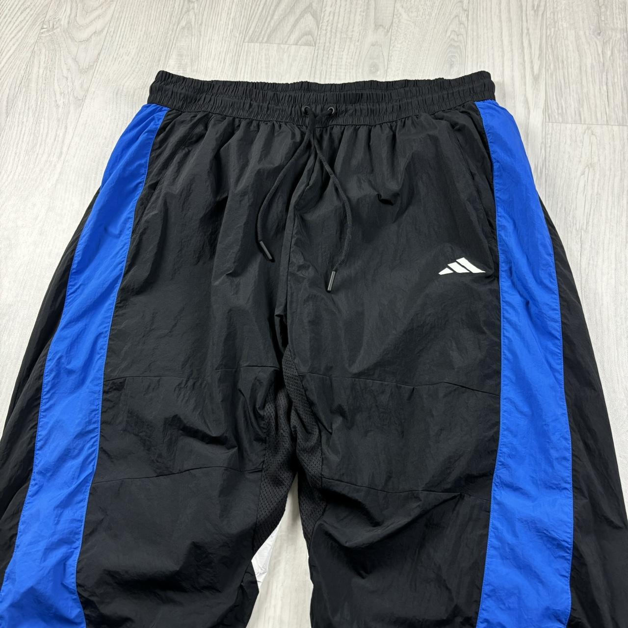 ADIDAS BAGGY TRACKSUIT BOTTOMS BLACK