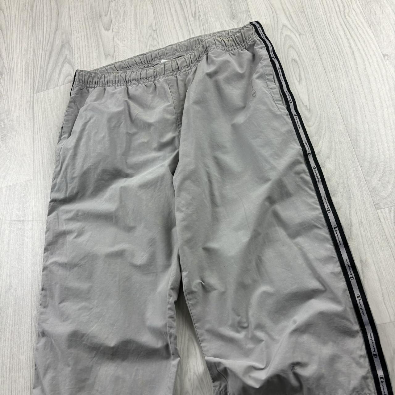 VINTAGE Y2K CHAMPION BAGGY TRACKSUIT BOTTOMS GREY
