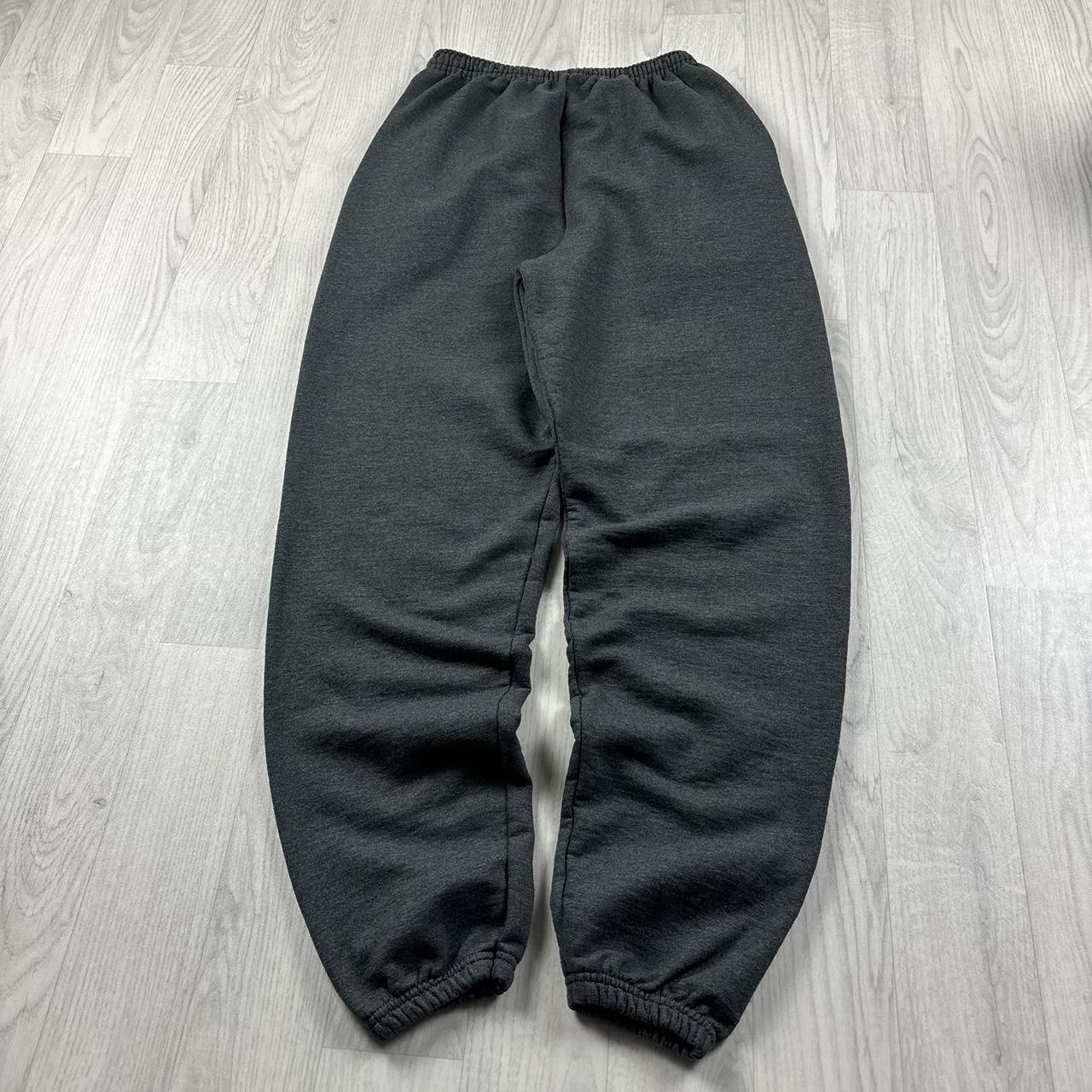 VINTAGE 00s CHAMPION BAGGY COTTON SWEATPANTS CHARCOAL GREY