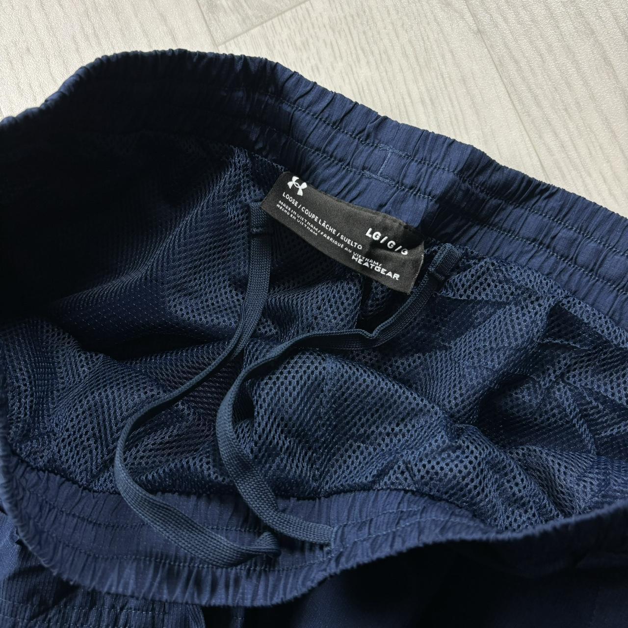 UNDER ARMOUR BAGGY TRACKSUIT BOTTOMS NAVY