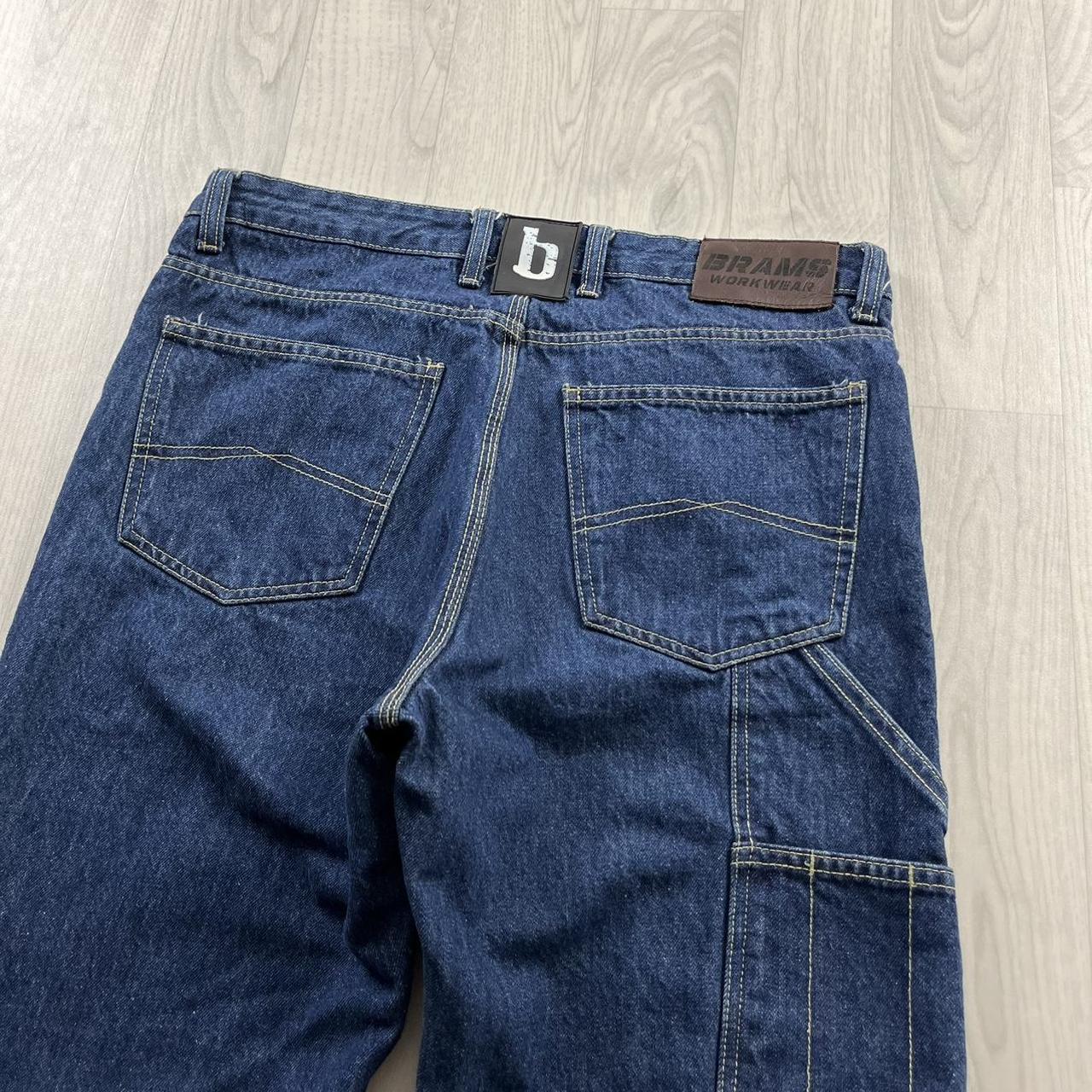 VINTAGE BRAMS BAGGY CARPENTER JEANS BLUE