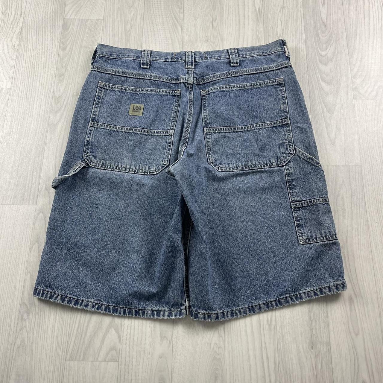 VINTAGE LEE BAGGY CARPENTER JORTS BLUE (36w)