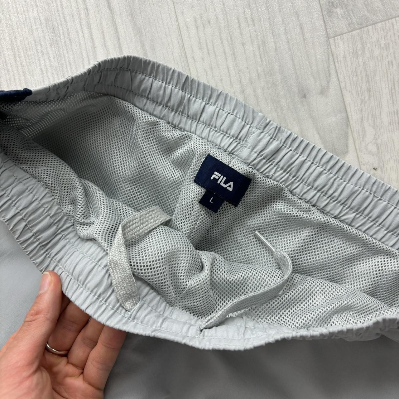 VINTAGE Y2K FILA WIDE LEG TRACKSUIT BOTTOMS GREY