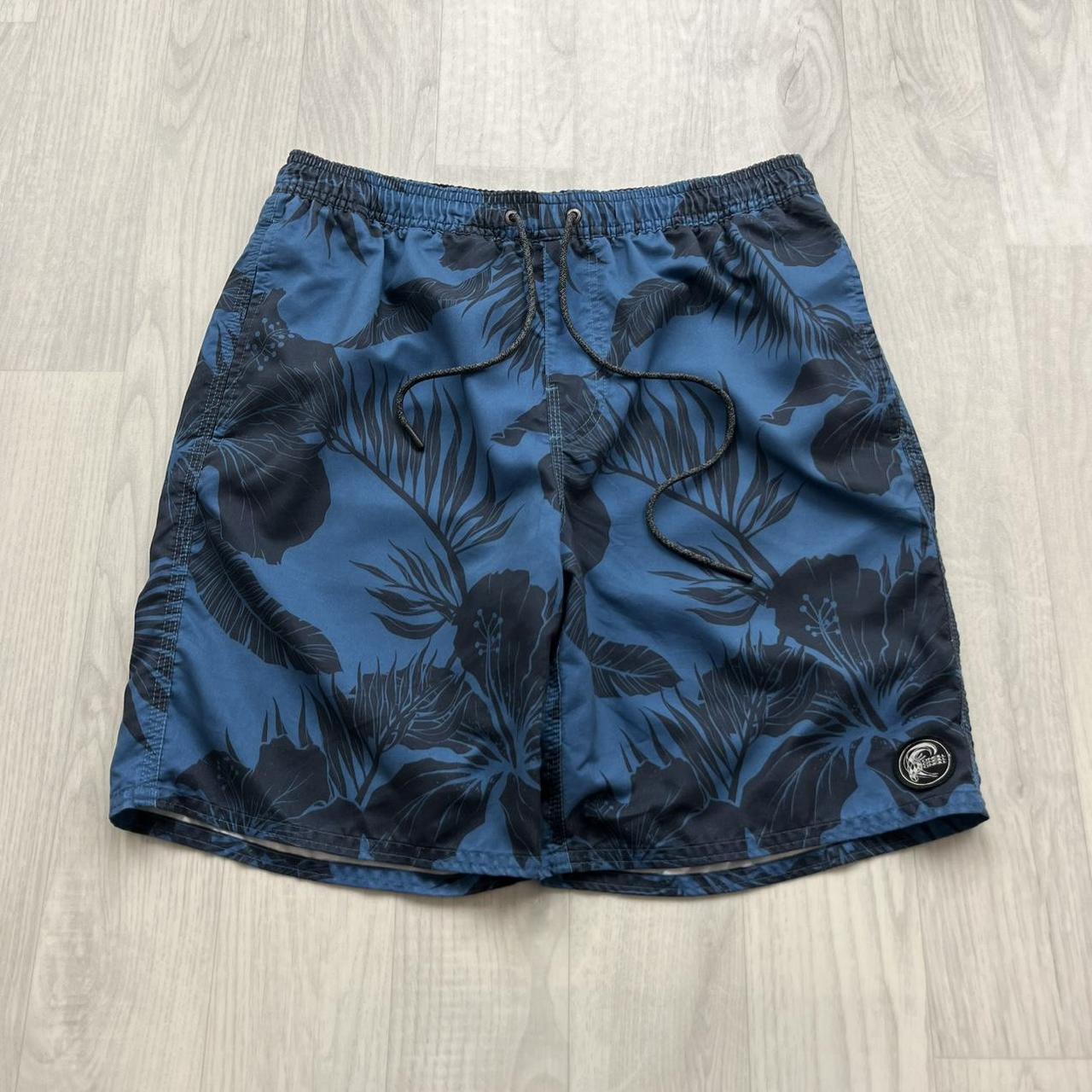 ONEILL FLORAL BAGGY BOARD SWIM SHORTS BLUE