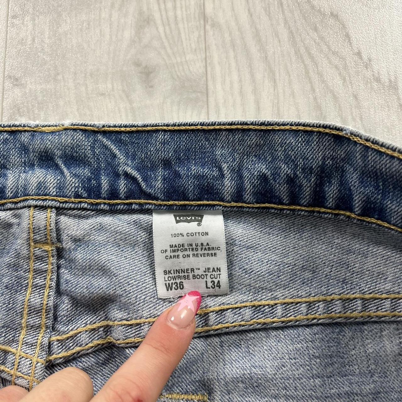 VINTAGE LEVIS RED TABS LOW RISE BOOTCUT JEANS FADED BLUE