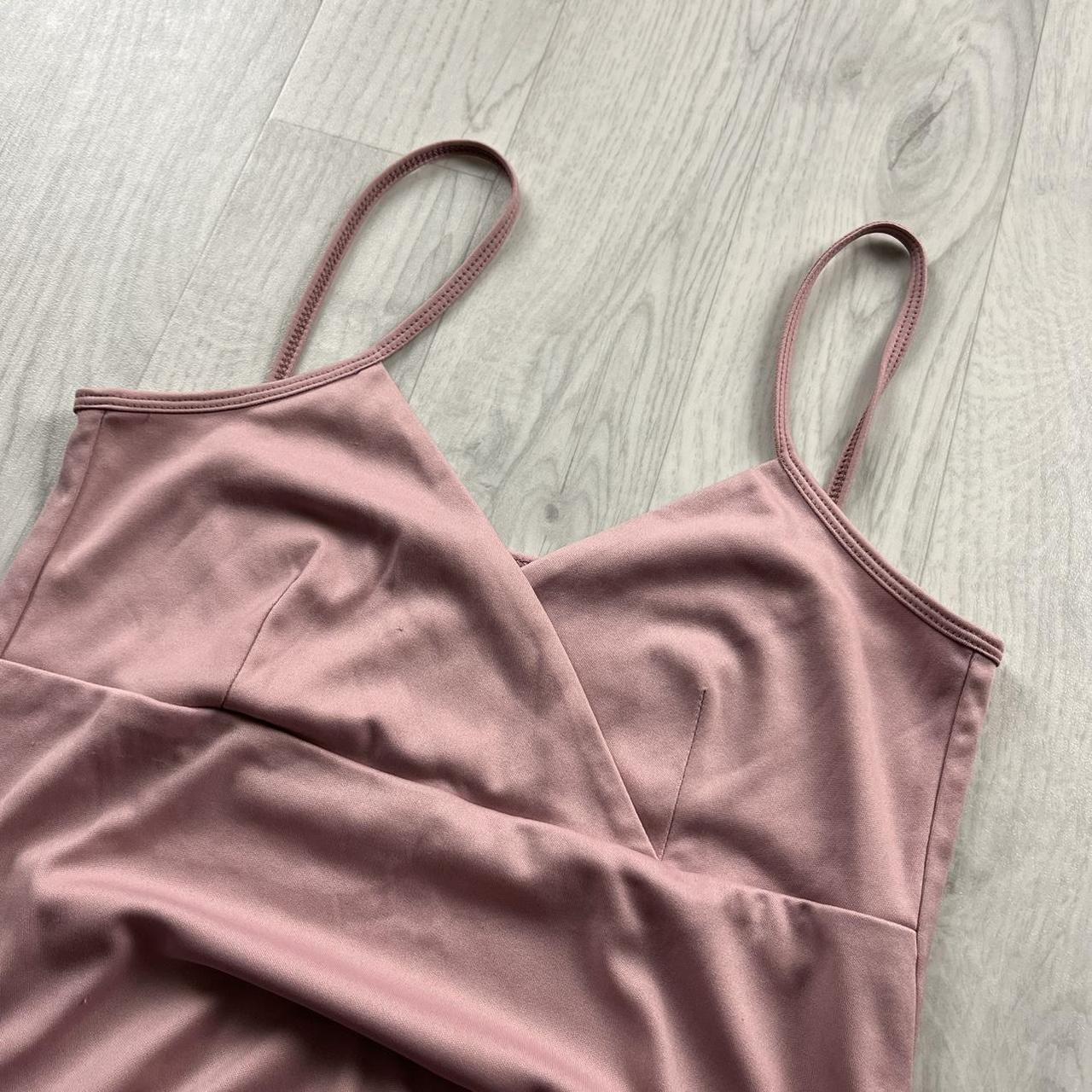 VINTAGE Y2K WRAP CAMI TOP PINK