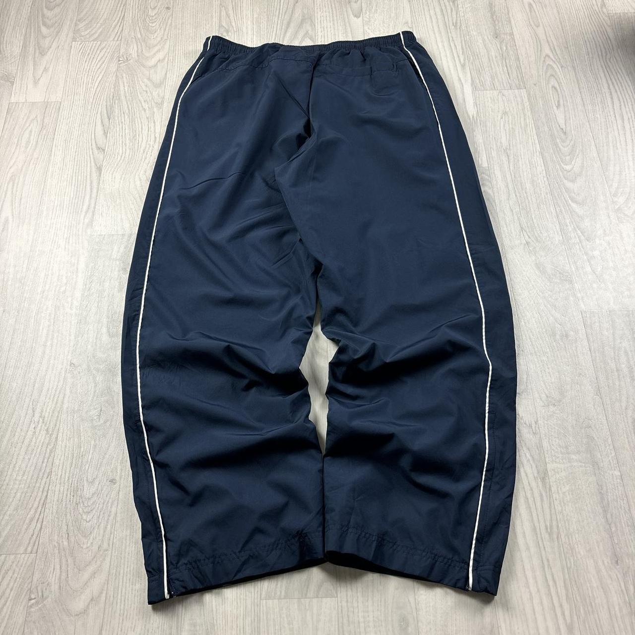 VINTAGE Y2K NIKE WIDE LEG BAGGY TRACKSUIT BOTTOMS NAVY
