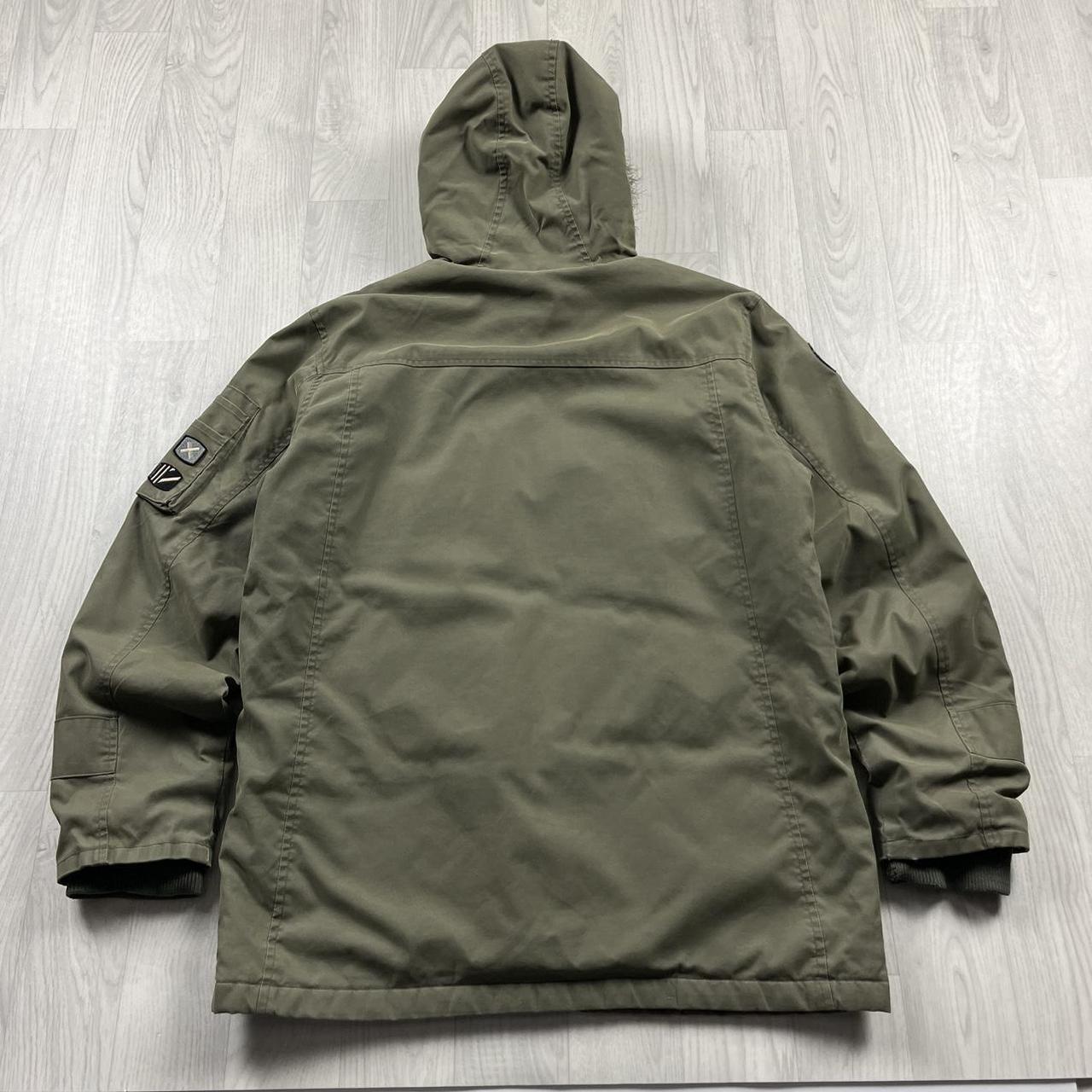 VINTAGE Y2K QUIKSILVER SKI HOODED PARKER JACKET KHAKI