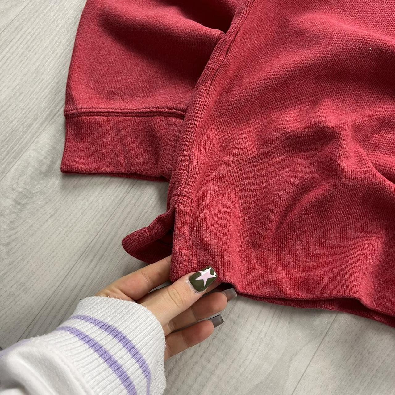 VINTAGE Y2K POLO RALPH LAUREN QUARTER ZIP KNITTED JUMPER RED