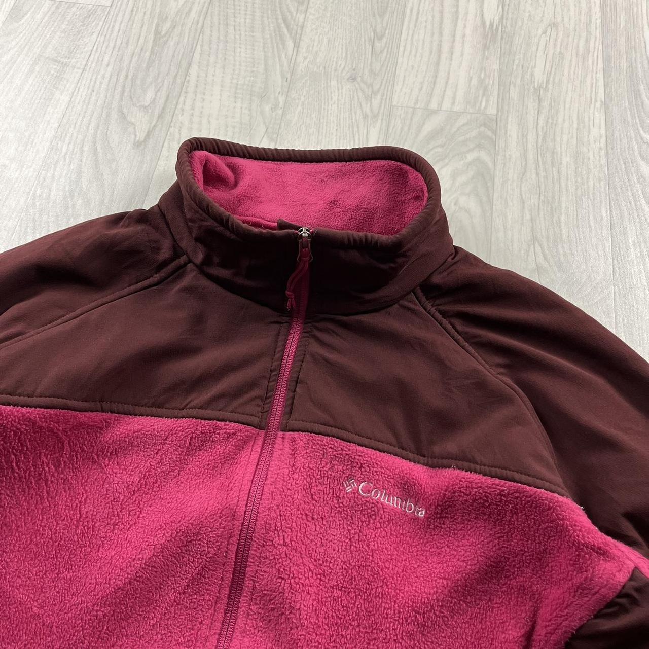 VINTAGE Y2K COLUMBIA ZIP UP FLEECE PINK