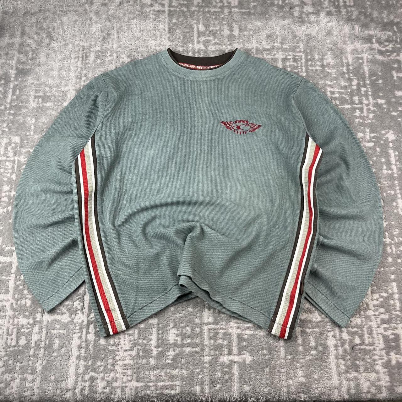 VINTAGE Y2K O’NEILL KNITTED JUMPER GREY GREEN