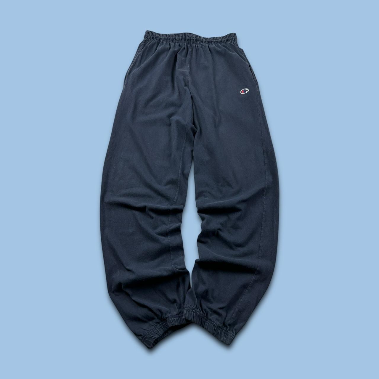 VINTAGE 00s CHAMPION BAGGY LIGHTWEIGHT SWEATPANTS NAVY