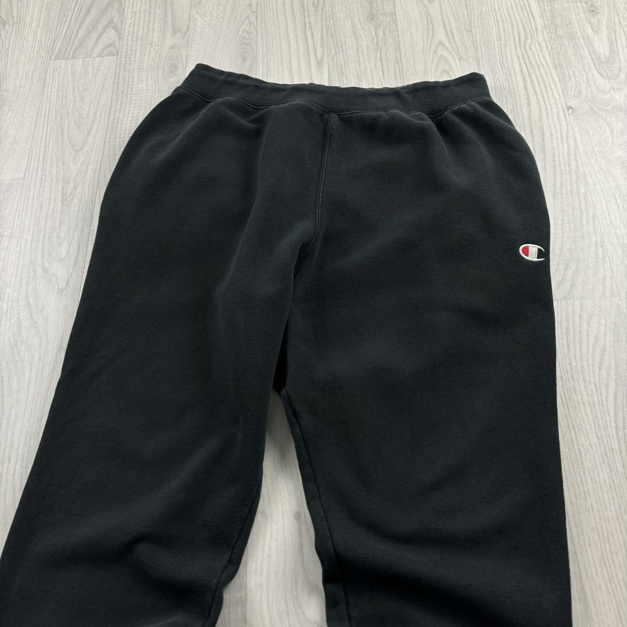 VINTAGE 00s CHAMPION CUFFED SWEATPANTS BLACK