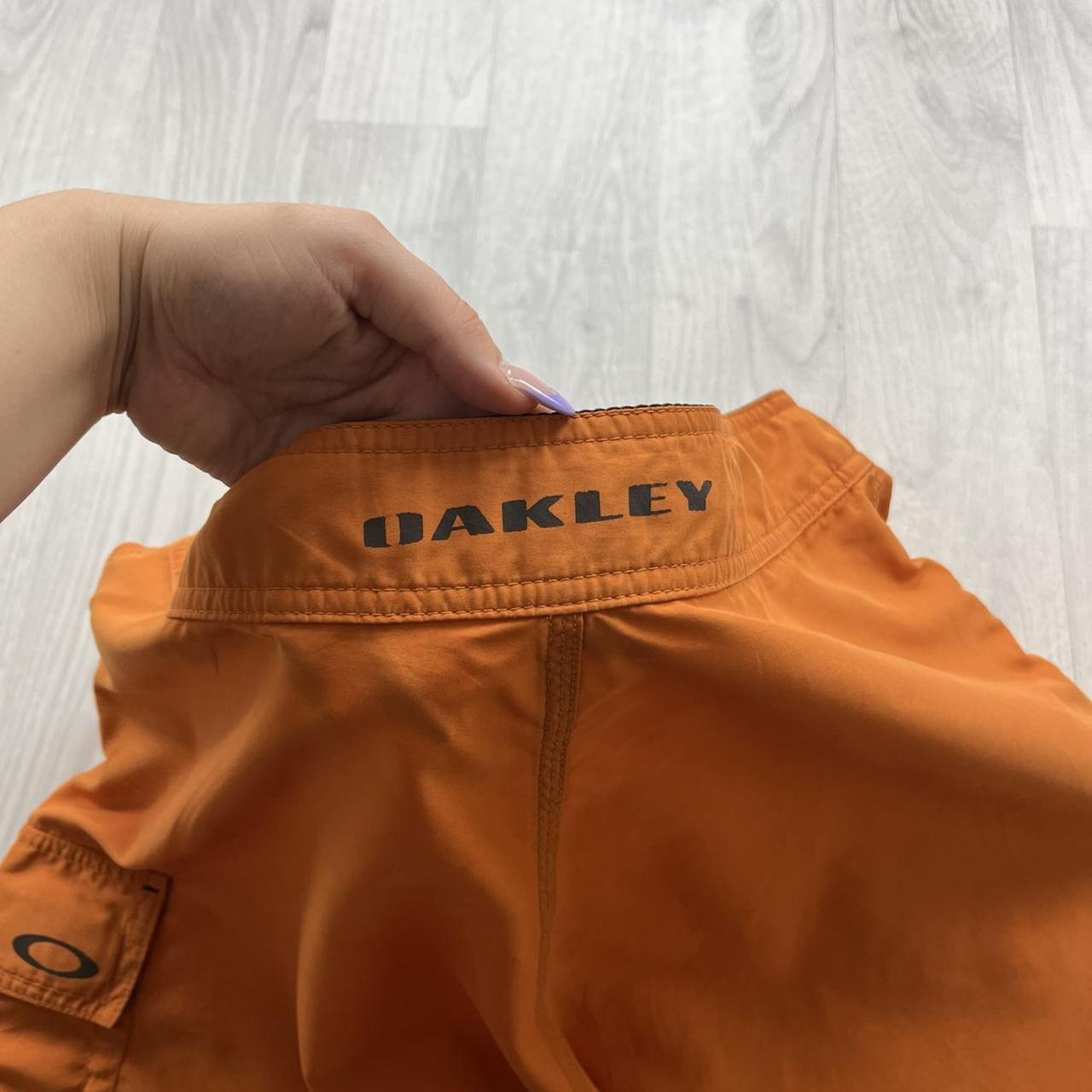 VINTAGE Y2K OAKLEY BAGGY BOARD SHORTS ORANGE