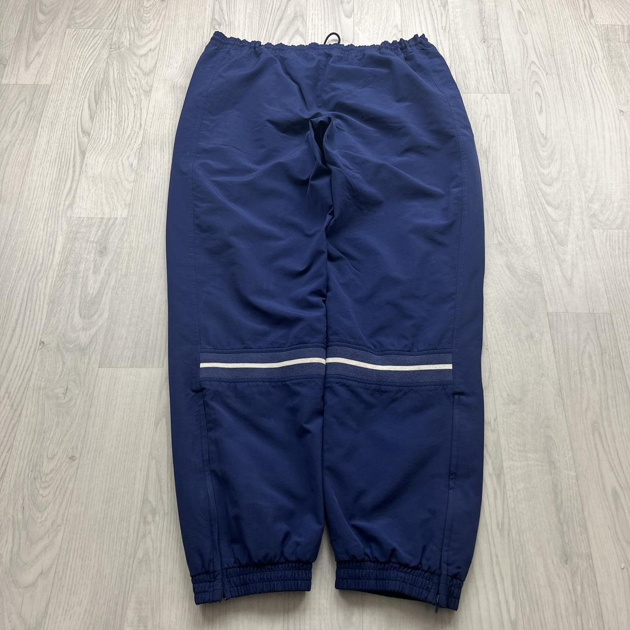 VINTAGE Y2K ADIDAS BAGGY TRACKSUIT BOTTOMS NAVY