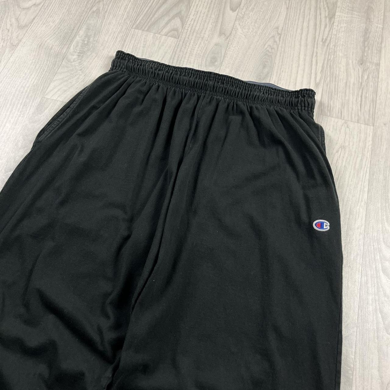 VINTAGE 00s CHAMPION BAGGY LIGHTWEIGHT SWEATPANTS BLACK