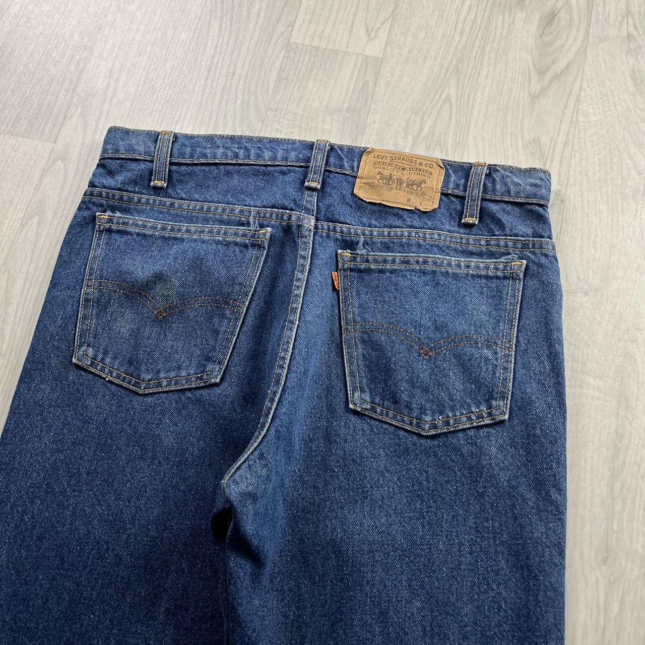 VINTAGE LEVIS ORANGE TAB STRAIGHT LEG JEANS BLUE