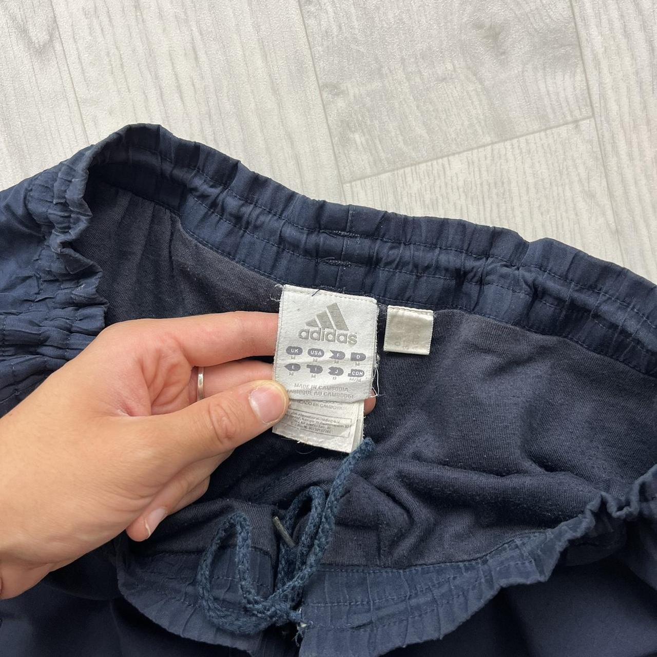 VINTAGE Y2K ADIDAS BAGGY TRACKSUIT BOTTOMS NAVY